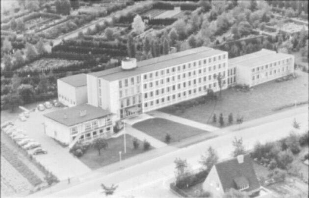 Die DFG-Geschäftsstelle im Frankengraben 40 mit ihrem ersten Anbau im Jahr 1957