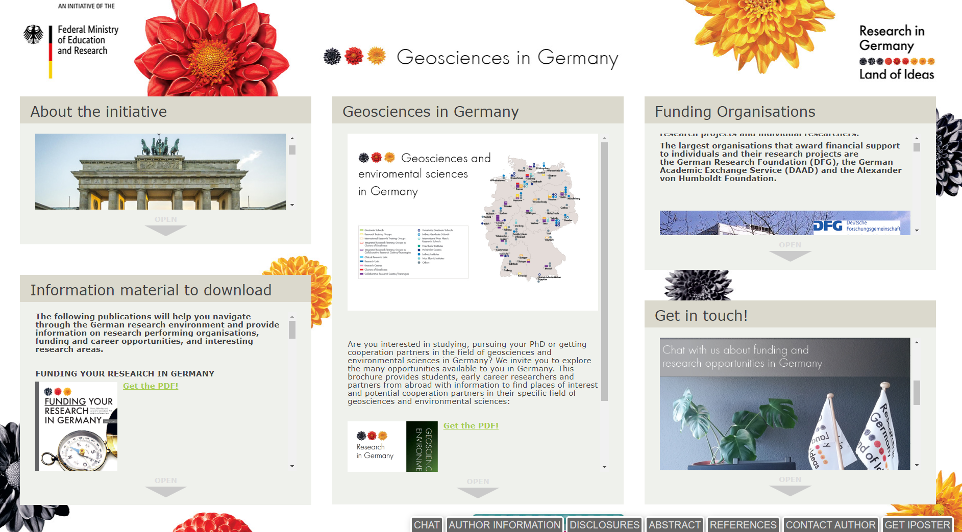 Screenshot of Geosciences in Germany iPoster