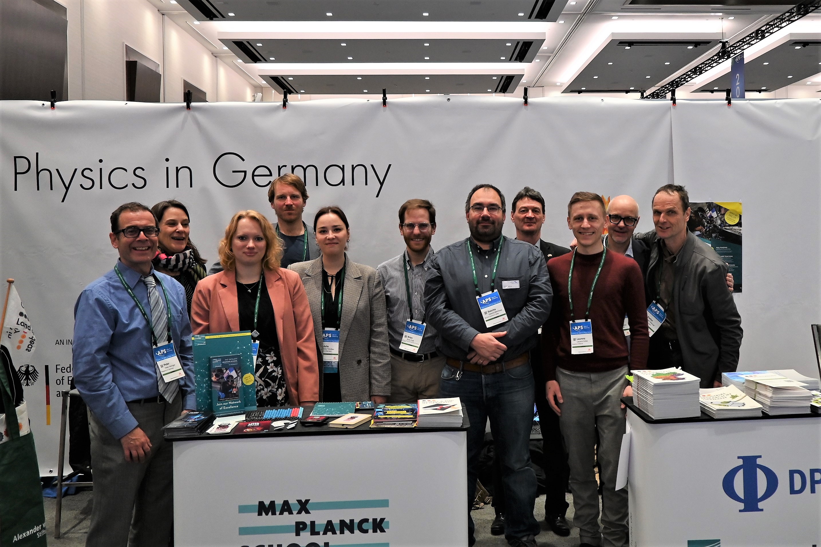 The team at the Research in Germany information booth was pleased to welcome international early-career researchers