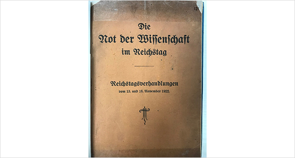 Sonderdruck der Reichstagsdebatten am 15 und 16. November 1922