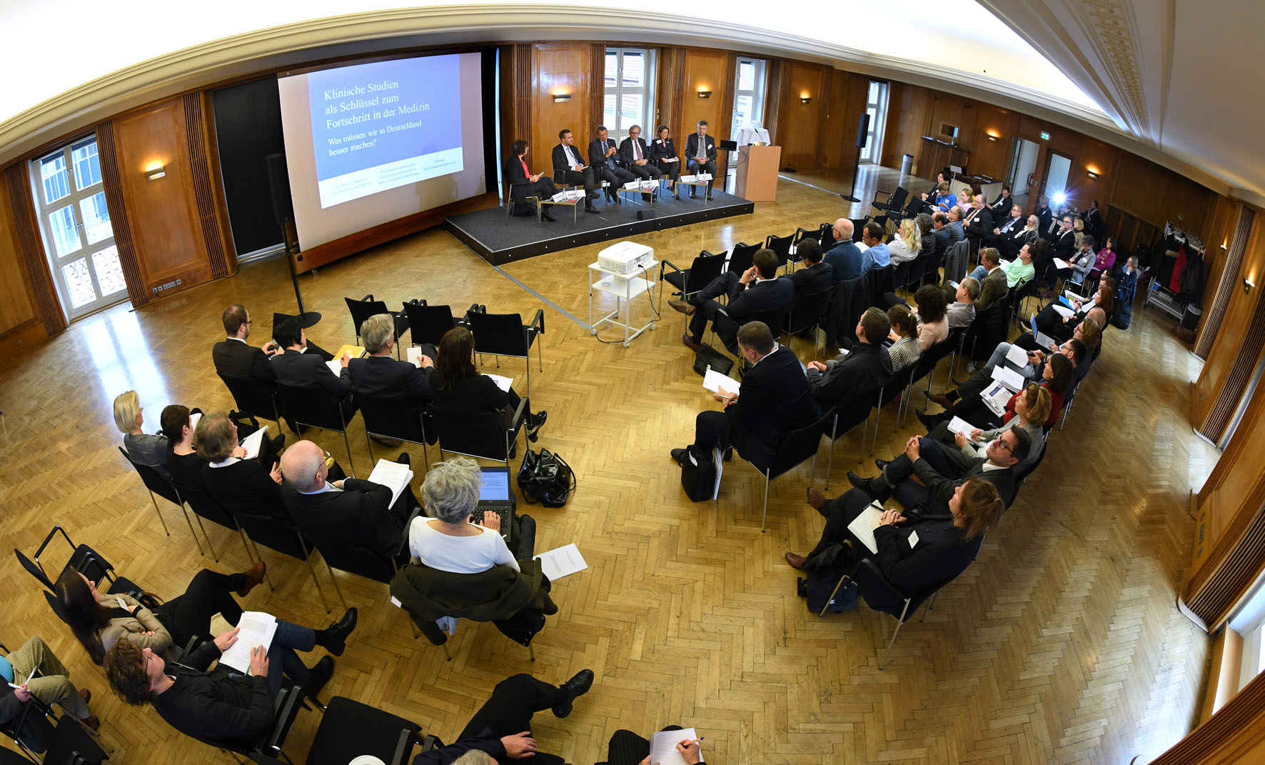 View of the Einsteinsaal at the Berlin-Brandenburg Academy of Sciences and Humanities