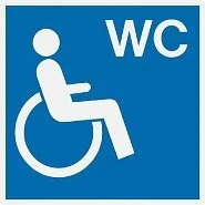 Symbol für ein behindertengerechtes WC